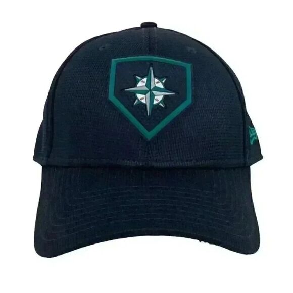 Seattle Mariners Men's Navy 2022 Official On Field Baseball Cap - Picture 1 of 12